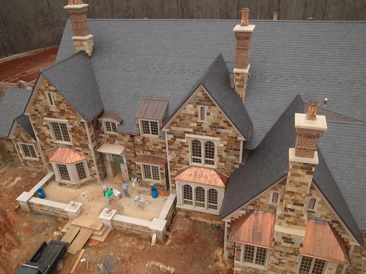 Craftsman Roofing Slate Roof Repair project in Lewiston